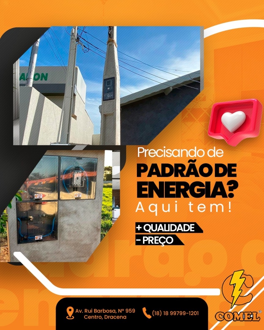 Banner do serviço de Padrão de Energia da Comel