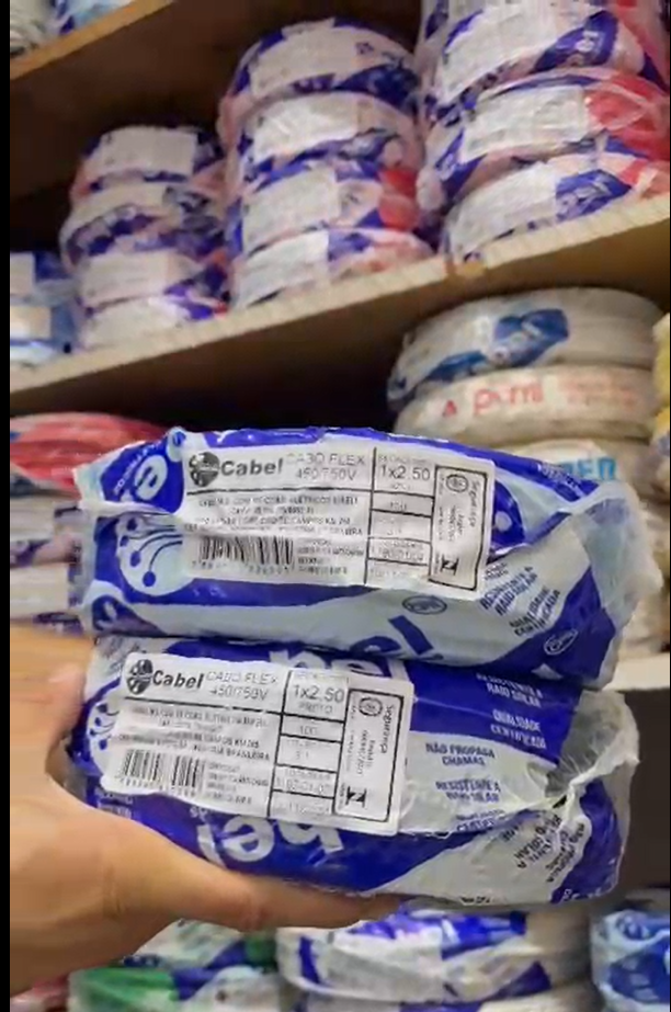 Cabos elétricos da Cabel